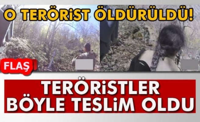 TERÖRİSTLER BÖYLE TESLİM OLDU!