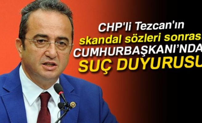 Tezcan'a suç duyurusu