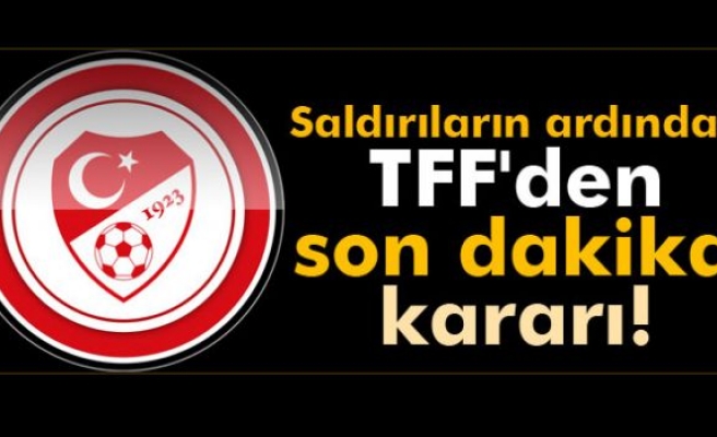 TFF'den 'saygı duruşu' kararı