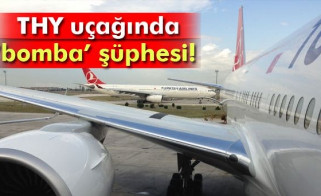 THY uçağında bomba şüphesi