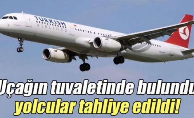 THY uçağının tuvaletinde bomba notu