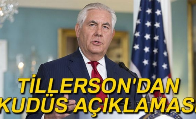 TİLLERSON'DAN KUDÜS AÇIKLAMASI1