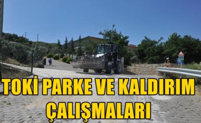 TOKİ PARKE VE KALDIRIM ÇALIŞMALARI