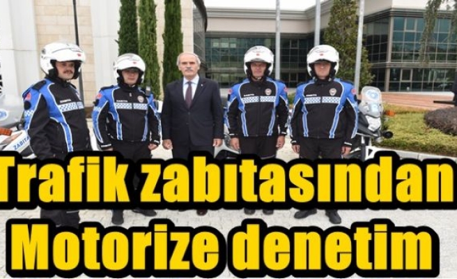 Trafik zabıtasından motorize denetim