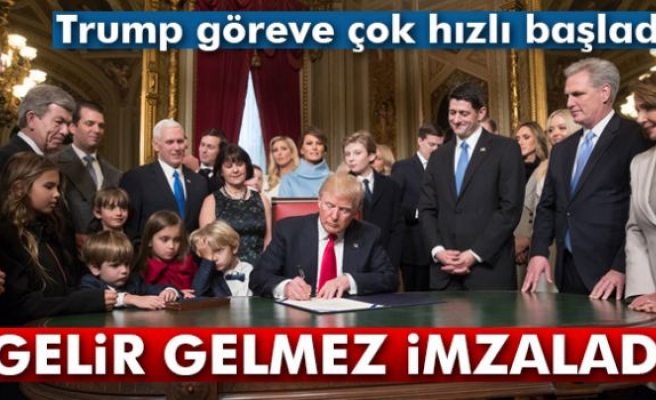 Trump, ilk emirlerini imzaladı