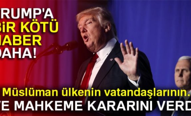 TRUMP'A BİR KÖTÜ HABER DAHA!