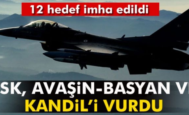 TSK, Avaşin-Basyan ve Kandil'i vurdu