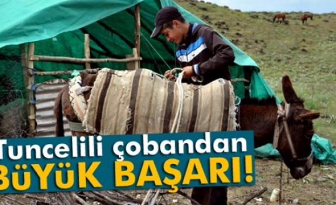 Tuncelili çoban Mahir’in TEOG başarısı