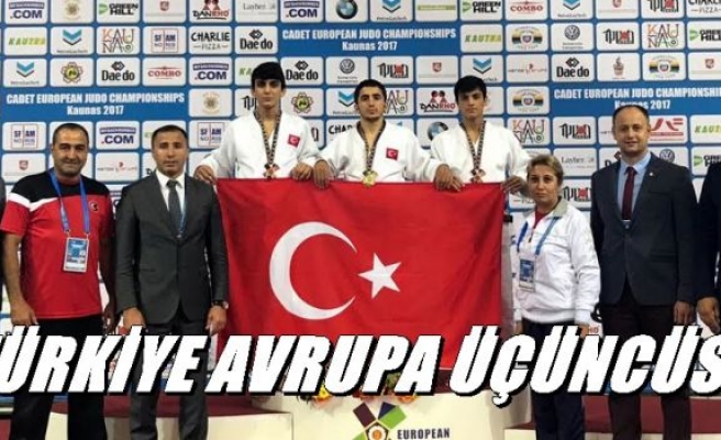 TÜRKİYE AVRUPA ÜÇÜNCÜSÜ