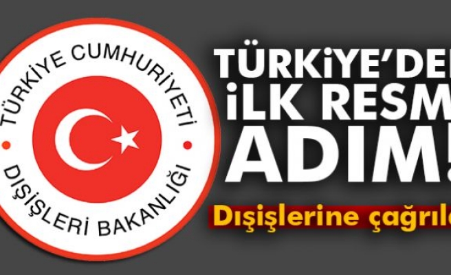 Türkiye'den İlk Resmi Adım!