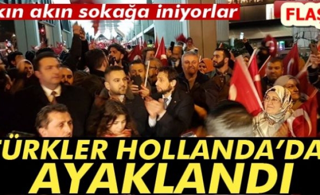 TÜRKLER HOLLANDA'DA AYAKLANDI!