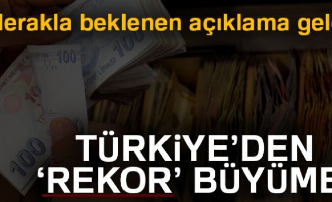 Üçüncü çeyrek büyüme rakamları açıklandı