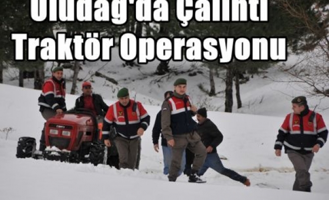 Uludağ'da Çalıntı Traktör Operasyonu