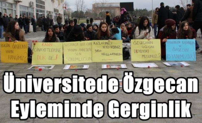 Üniversitede Özgecan Eyleminde Gerginlik