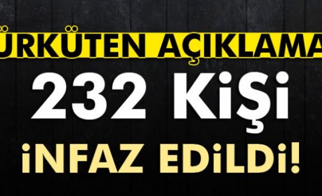 Ürküten açıklama: 232 kişi infaz edildi!