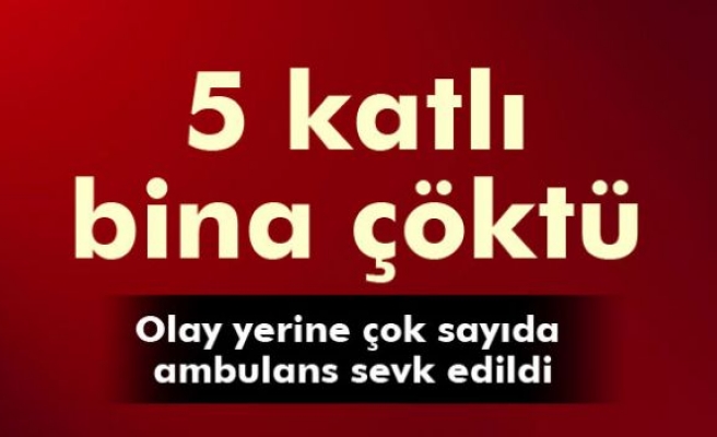 Üsküdar'da 5 katlı bir bina çöktü