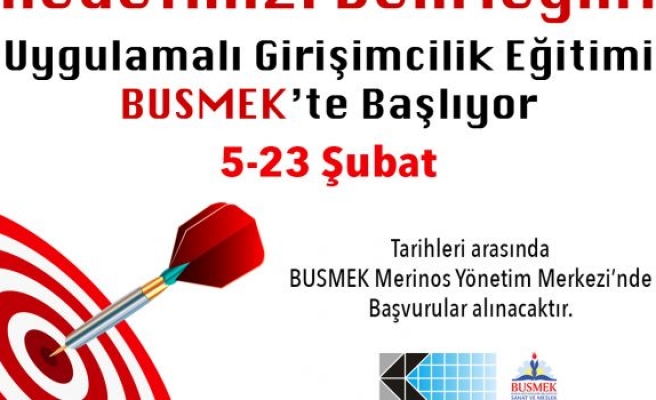 ‘Uygulamalı Girişimcilik’ eğitimi başlıyor