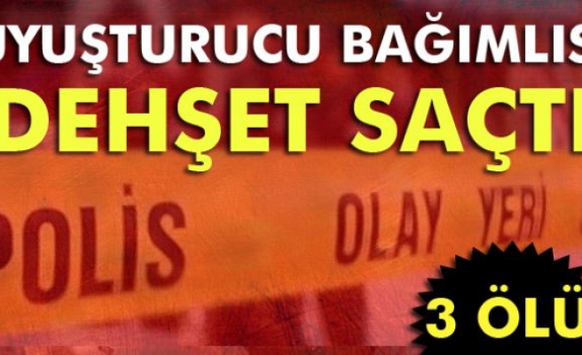 Uyuşturucu bağımlısı dehşet saçtı: 3 ölü