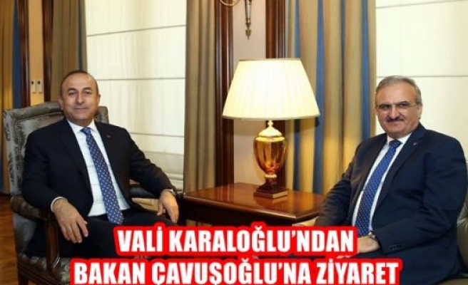 Vali Karaloğlun'dan Bakan Çavuşoğlu'na Ziyaret