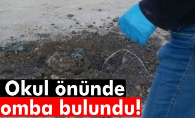 Van'da okul önünde bomba bulundu