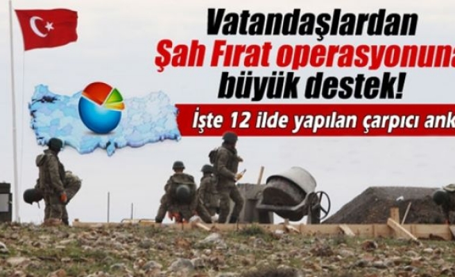 Vatandaşlardan Şah Fırat operasyonuna büyük destek