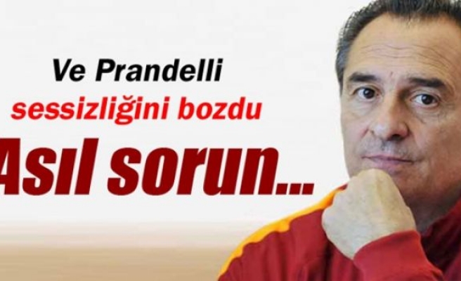 Ve Prandelli sessizliğini bozdu