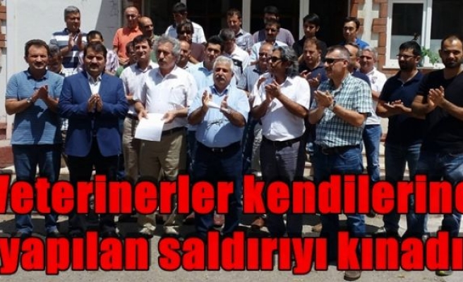 Veterinerler kendilerine yapılan saldırıyı kınadı