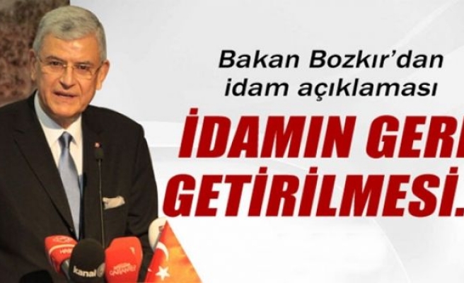 Volkan Bozkır idamla ilgili açıklamalarda bulundu