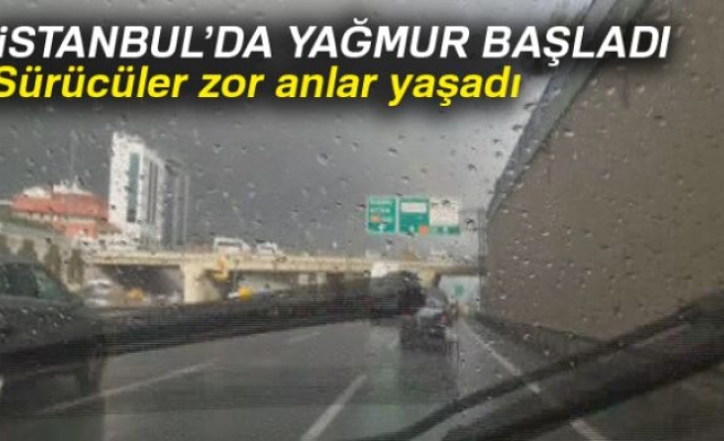 Yağmur etkili olmaya başladı