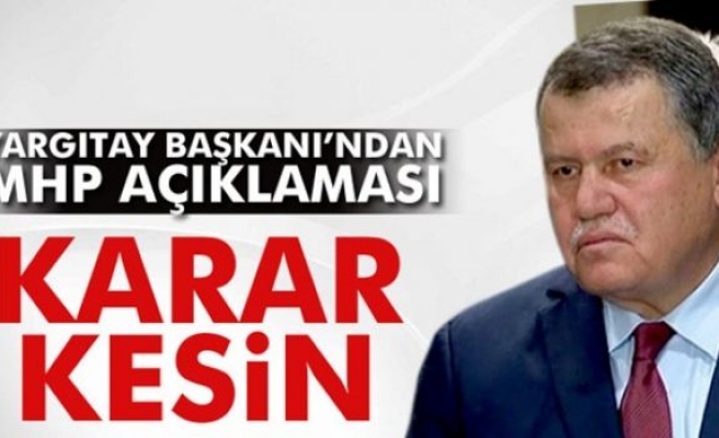 Yargıtay Başkanı Cirit'ten MHP kurultayı açıklaması