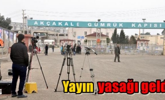 Yayın yasağı geldi