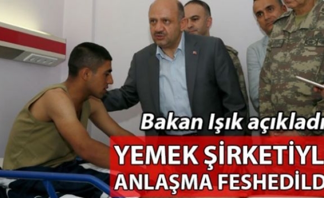 YEMEK ŞİRKETLERİ İLE ANLAŞMALAR FESHEDİLDİ!