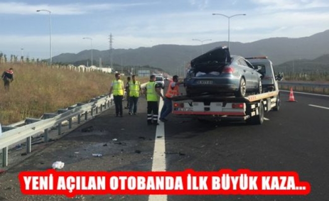 Yeni Açılan Otobanda İlk Büyük Kaza...