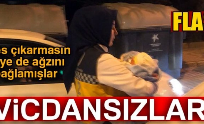 Yeni doğan bebeği çöpe attılar!