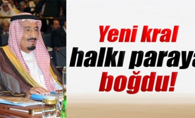 Yeni kral halkı paraya boğdu