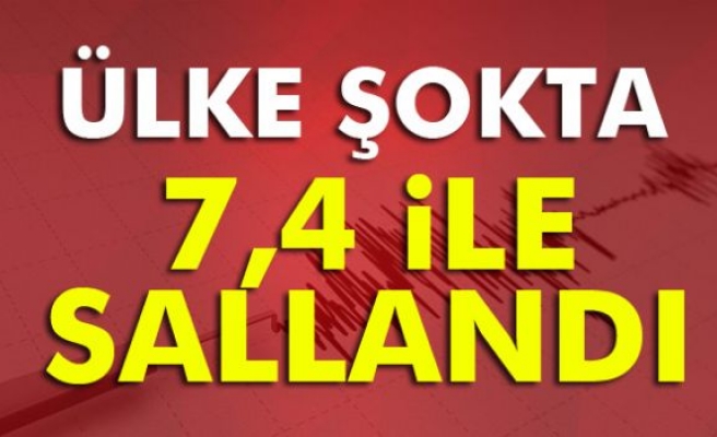 Yeni Zelanda'da 7,4 büyüklüğünde deprem