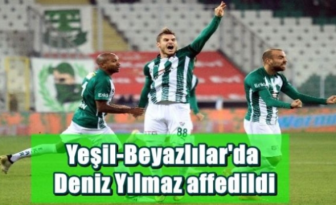 Yeşil-Beyazlılar'da Deniz Yılmaz affedildi