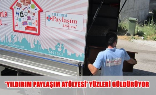 'Yıldırım'da paylaşım atölyesi' yüzleri güldürüyor