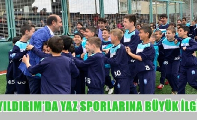 Yıldırım'da yaz sporlarınına büyük ilgi