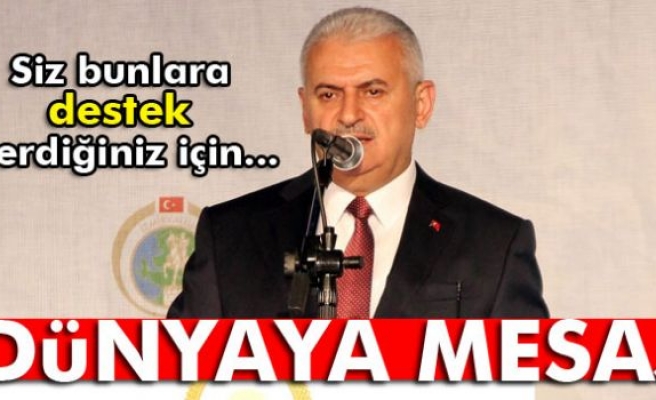 Yıldırım’dan, dünya ülkelerine terör mesajı