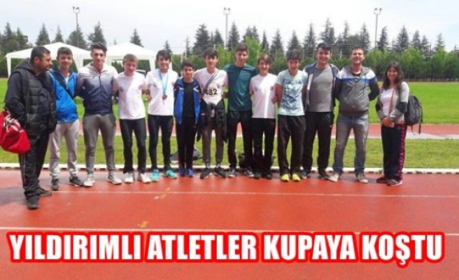 Yıldırımlı atletler kupaya koştu