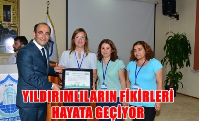 Yıldırımlıların fikirleri hayata geçiyor