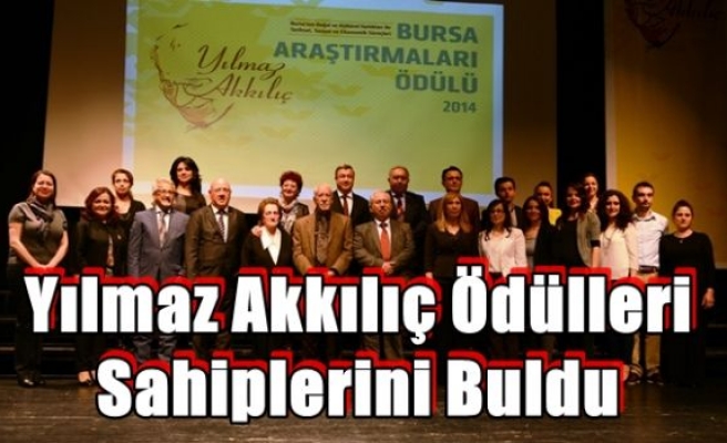 Yılmaz Akkılıç Ödülleri Sahiplerini Buldu