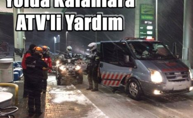 Yolda Kalanlara ATV'li Yardım