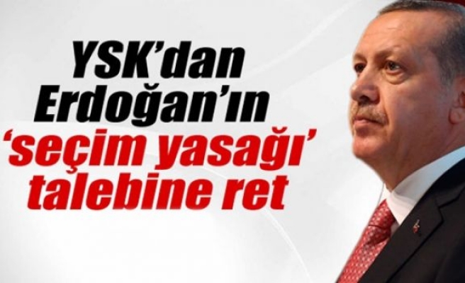 YSK'dan Cumhurbaşkanı Erdoğan'ın talebine ret