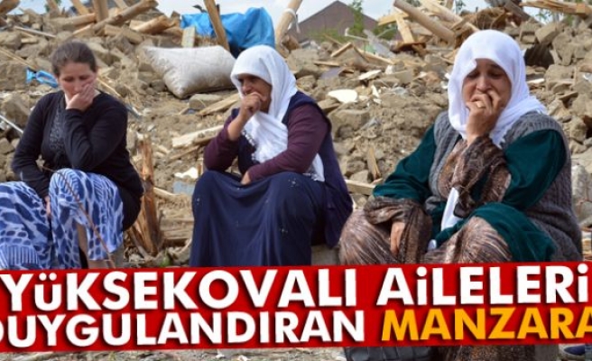 Yüksekovalı aileleri duygulandıran manzara