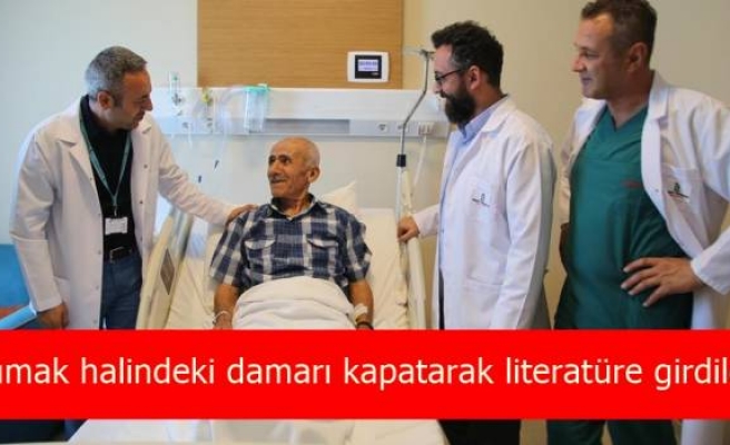 Yumak halindeki damarı kapatarak literatüre girdiler