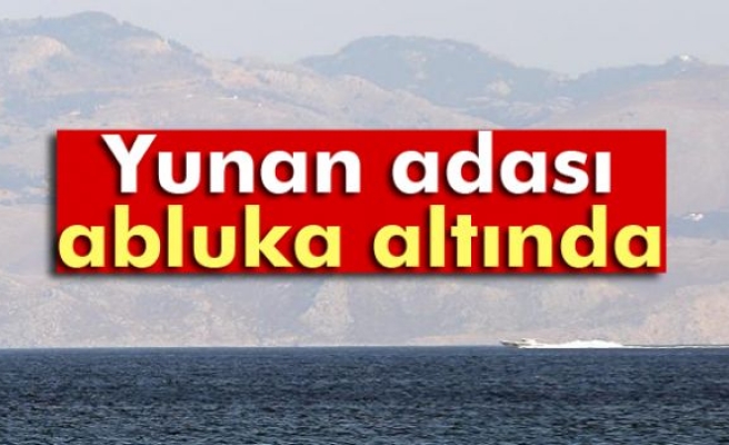 Yunan adası Simi abluka altında