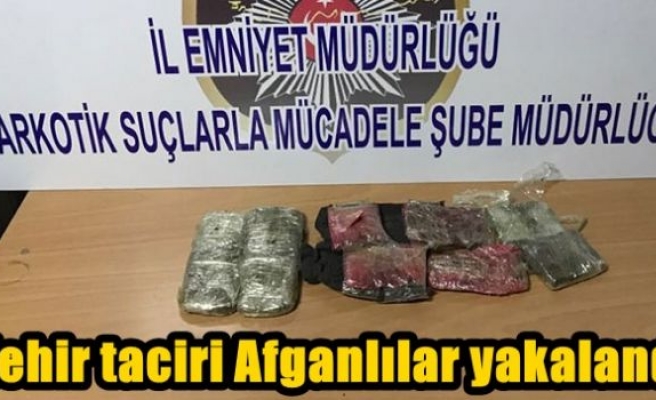 Zehir taciri Afganlılar yakalandı