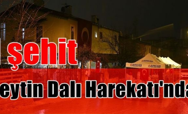 Zeytin Dalı Harekatı'nda 1 şehit